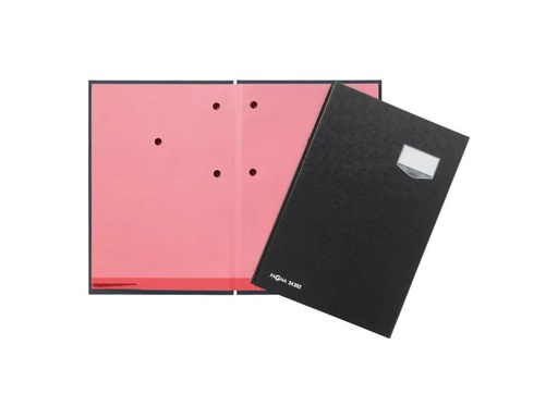 [90104061 649095] Pagna Unterschriftenmappe De Luxe mit 20 Fächer, Schwarz