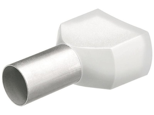 [90104323 847052] Knipex Aderendhülsen Twin 15 x 8 mm Weiss, 200 Stück
