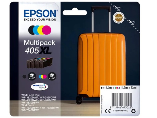 [90104387 1143747] Epson Tinte Nr. 405XL / C13T05H64010 BK, C, M, Y