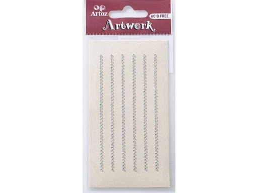 [90010429 553140] Artoz Glitzersticker Art-Work Kristall 1.55 mm, 1 Bogen