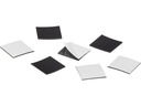 Magnetoplan Magnetplättchen 2.0 x 2.0 cm Schwarz, 60 Stück