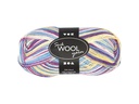 Creativ Company Wolle 50 g für Socken, Creme/Lila