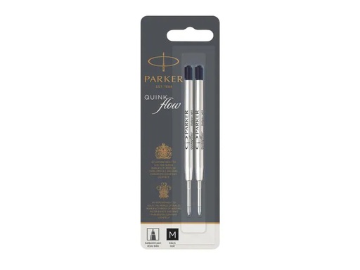[90104735 545889] Parker Patrone Quinkflow Mine 2 x Schwarz, Medium (M)
