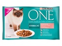 Purina ONE Nassfutter STERILCAT in Sauce Lachs/Karotten, 4 x 85g