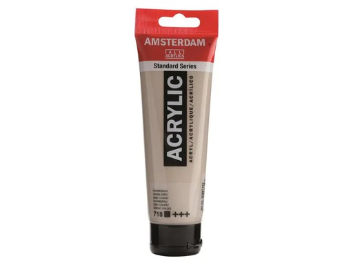 [90010465 995937] Amsterdam Acrylfarbe Standard 718 Warmgrau deckend, 120 ml