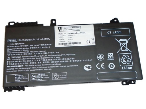 [90105013 1097683] Vistaport Akku für HP ProBook 4430 G6/G7, 440/450 G6/G7, 455R G6