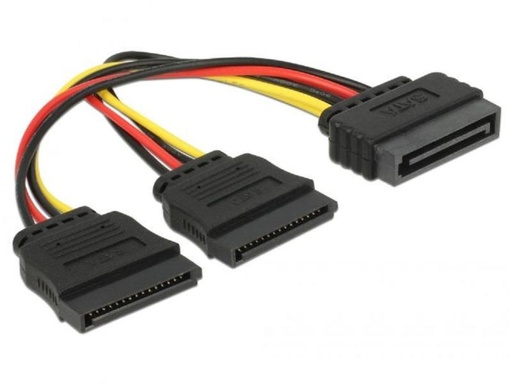 [90105214 97682] Delock Y-Stromkabel SATA - 2x SATA 15 cm