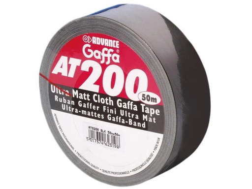 [90105372 427446] Advance Gaffa Tape AT200 50 mm x 50 m, Schwarz