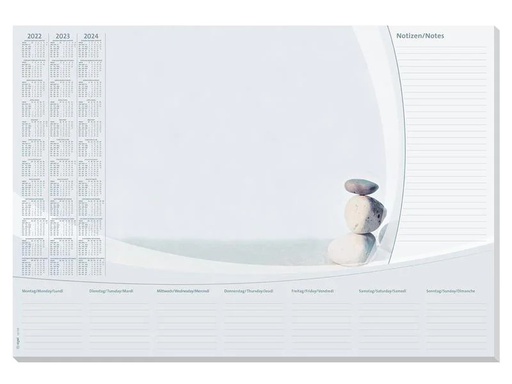 [90105421 542949] Sigel Schreibunterlage Harmony, 410 x 595 mm mit Kalender &amp; Planer
