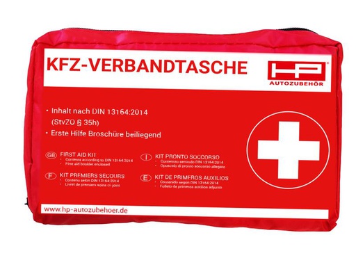 [90105468 1077354] HP Autozubehör Verbandtasche KFZ Rot