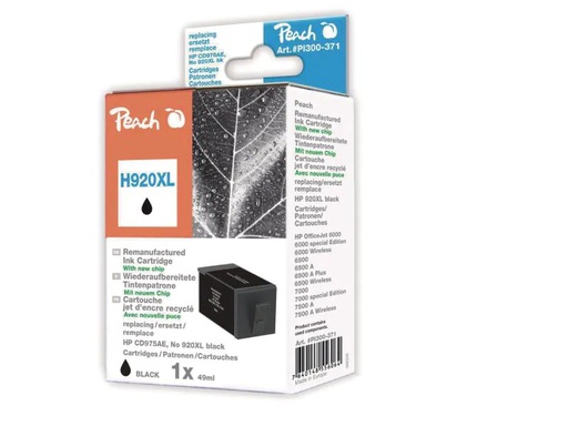 [90105607 217395] Peach Tinte HP Nr. 920XL (CD975AE) Black