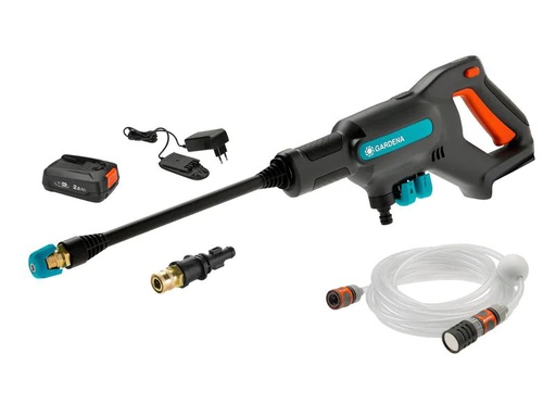 [90105672 1153419] Gardena Akku-Mitteldruckreiniger AquaClean 24/18 V P4A Set