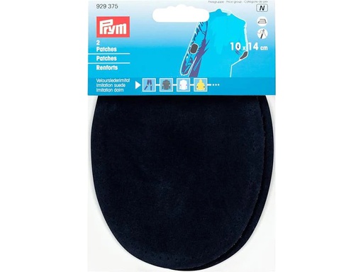 [90105693 1174973] Prym Applikation 10 x 14 cm Lederimitat, Marineblau, 2 Stück