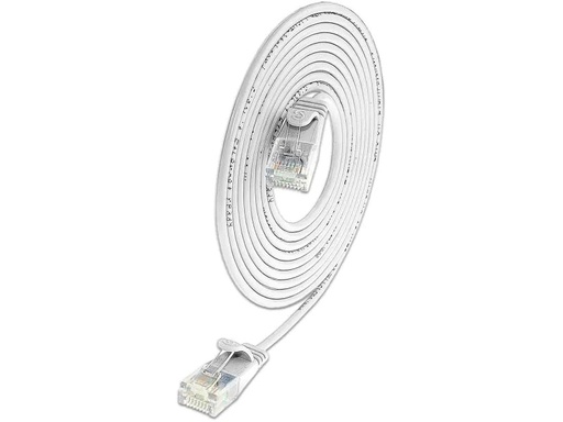 [90105725 375001] SLIM Slimpatchkabel RJ-45 - RJ-45, Cat 6, UTP, 7.5 m, Weiss