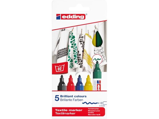 [90105771 52893] edding Textilmarker 4500 5 Stück