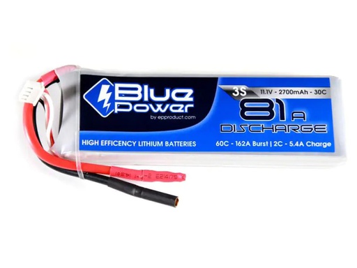 [90105893 426879] EP RC-Akku LiPo 2700 mAh 11.1 V 30C BluePower