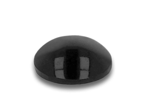 [90106072 1025701] Delock Gummifüsse 6 x 2mm rund, selbstklebend, 80 Stück, schwarz