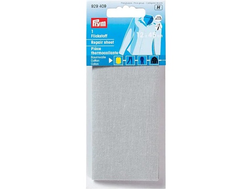 [90106164 1174989] Prym Flickstoff 12 x 45 cm, aufbügelbar, Hellgrau