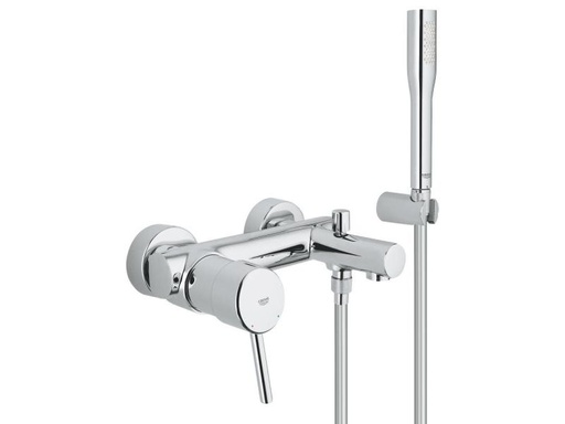[90106215 891267] GROHE Badewannenarmatur Concetto 1/2, Chrom, mit Handbrause