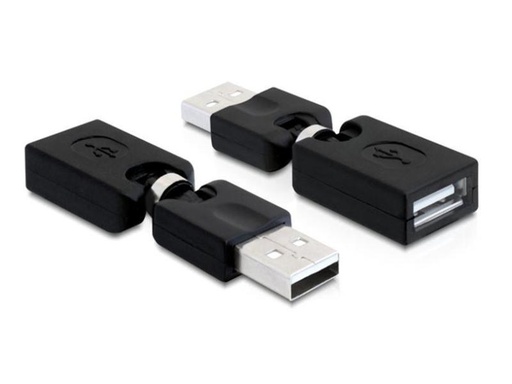 [90010601 169007] Delock USB 2.0 Adapter USB-A Stecker - USB-A Buchse, rotierbar