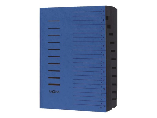 [90106297 649101] Pagna Ordnungsmappe A4 mit 12 Fächer, Blau