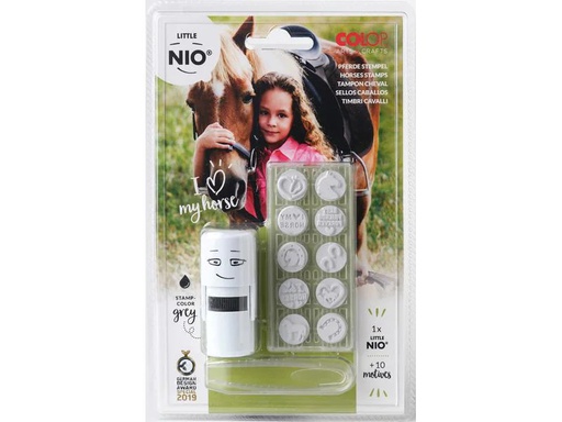 [90106315 1142368] Colop Nio Stempelset Little NIO Set Pferde 10-teilig