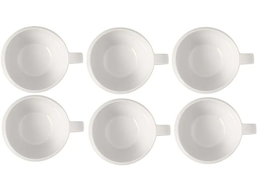 [90106335 1106931] Villeroy &amp; Boch Kaffeetasse New Moon 290 ml, 6 Stück, Weiss