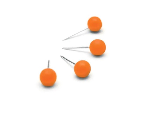 [90106357 806595] Nobo Reissnägel 100 Stück, Orange