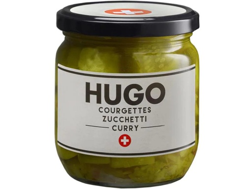 [90106373 1094519] Hugo Reitzel Glas Schweizer Zucchetti in Curry 210 g