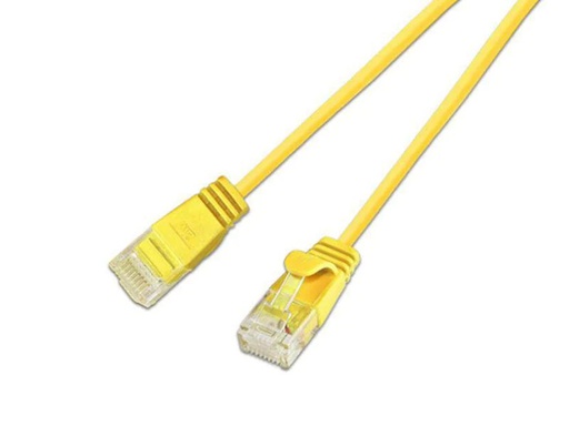 [90106395 353696] SLIM Slimpatchkabel RJ-45 - RJ-45, Cat 6, UTP, 3 m, Gelb