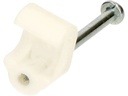 Max Hauri Nagelbriden Set 3-5 mm weiss für Flachkabel 100 Stück