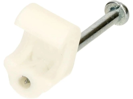 [90106460 1154759] Max Hauri Nagelbriden Set 3-5 mm weiss für Flachkabel 100 Stück