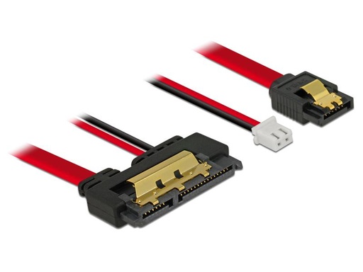 [90106528 600977] Delock SATA3-Kombikabel 2 Pin Strom, 10 cm