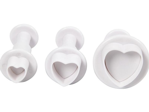 [90106603 1067015] Creativ Company Guetzli-Ausstecher-Set 3 Stück, Herz