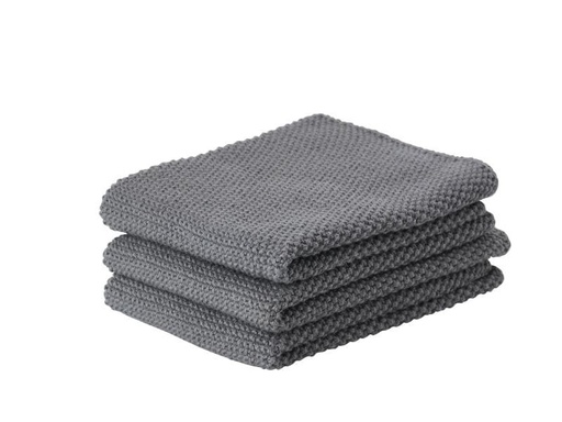 [90106636 676422] Zone Denmark Abwaschlappen 27 cm x 27 cm, 3 Stück, Grau