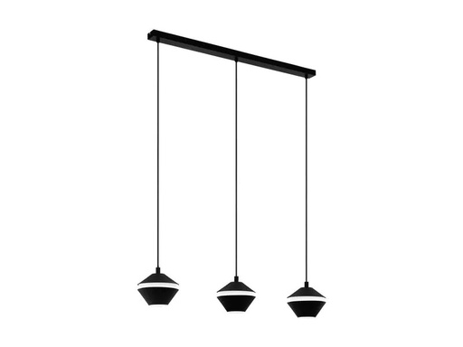[90106812 1100758] EGLO Leuchten Pendelleuchte PERPIGO 3x GU10, Schwarz/Weiss