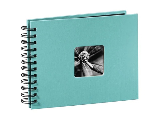 [90106813 1064784] Hama Fotoalbum Fine Art 24 x 17 cm Türkis, 50 schwarze Seiten