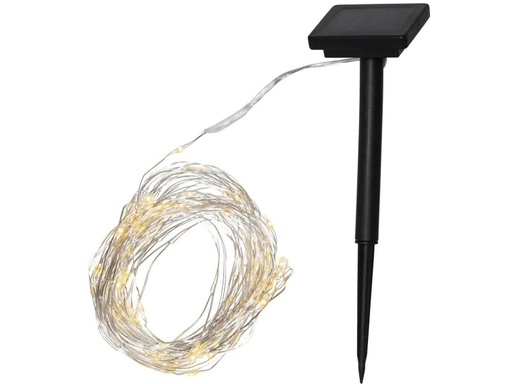 [90010665 1002878] Star Trading Lichterkette Solar Dew Drop 1990 cm, Silber
