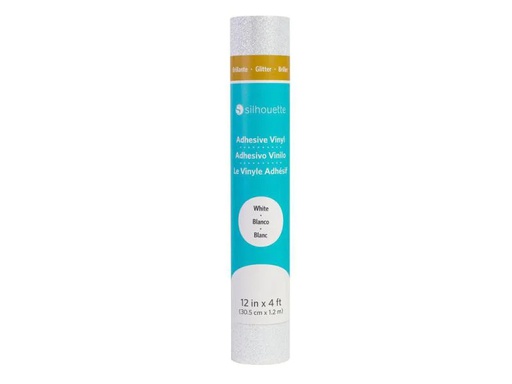 [90107000 780597] Silhouette Vinylfolie Glitter 30.5 Weiss