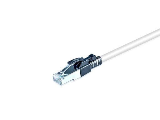 [90107120 1113977] Wirewin Patchkabel Securelock Cat 6A, S/FTP, 0.3 m, Grau