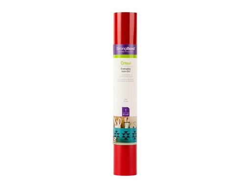 [90107131 1114376] Cricut Aufbügelfolie Everyday 30.5 x 61 cm, Rot
