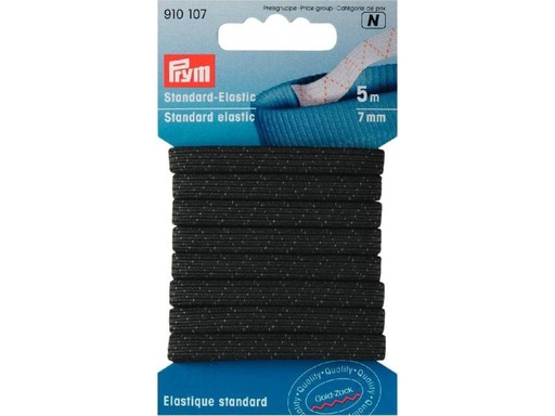 [90107181 1088097] Prym Elastikband Standard 7 mm, Schwarz