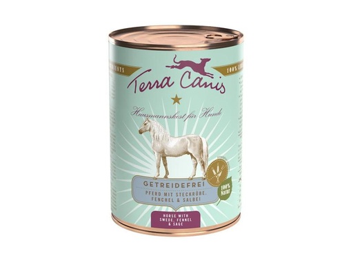 [90107252 1018100] Terra Canis Nassfutter Menü getreidefrei mit Pferd, 400 g