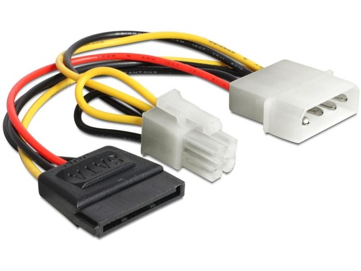 [90107308 558143] Delock Stromkabel Molex - 4Pin/SATA 15 cm