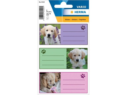 [90107367 1059332] Herma Stickers Schuletiketten Hunde