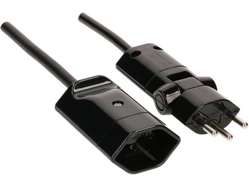 [90010717 1061549] Max Hauri Verlängerungskabel 5 m T13-T12 gegen Elektrosmog