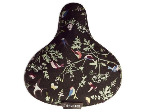[90107442 1190489] BASIL Fahrradsattel Wanderlust Saddle Cover Schwarz