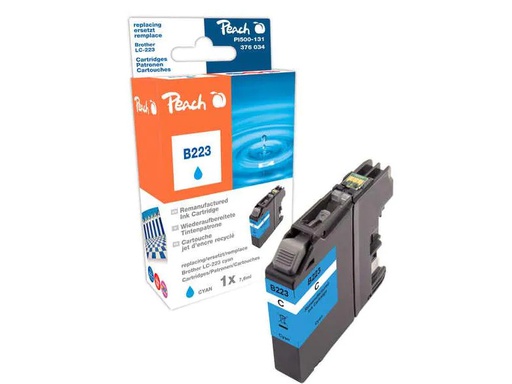 [90107456 1142473] Peach Tinte Brother LC-223 Cyan