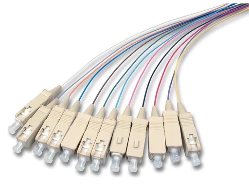 [90010730 134998] Lightwin Faserpigtail SC, MM, OM2, 2m 12 Stück