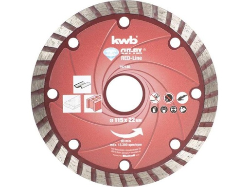 [90107537 492694] kwb Trennscheibe Red-Line Diamant 115 mm